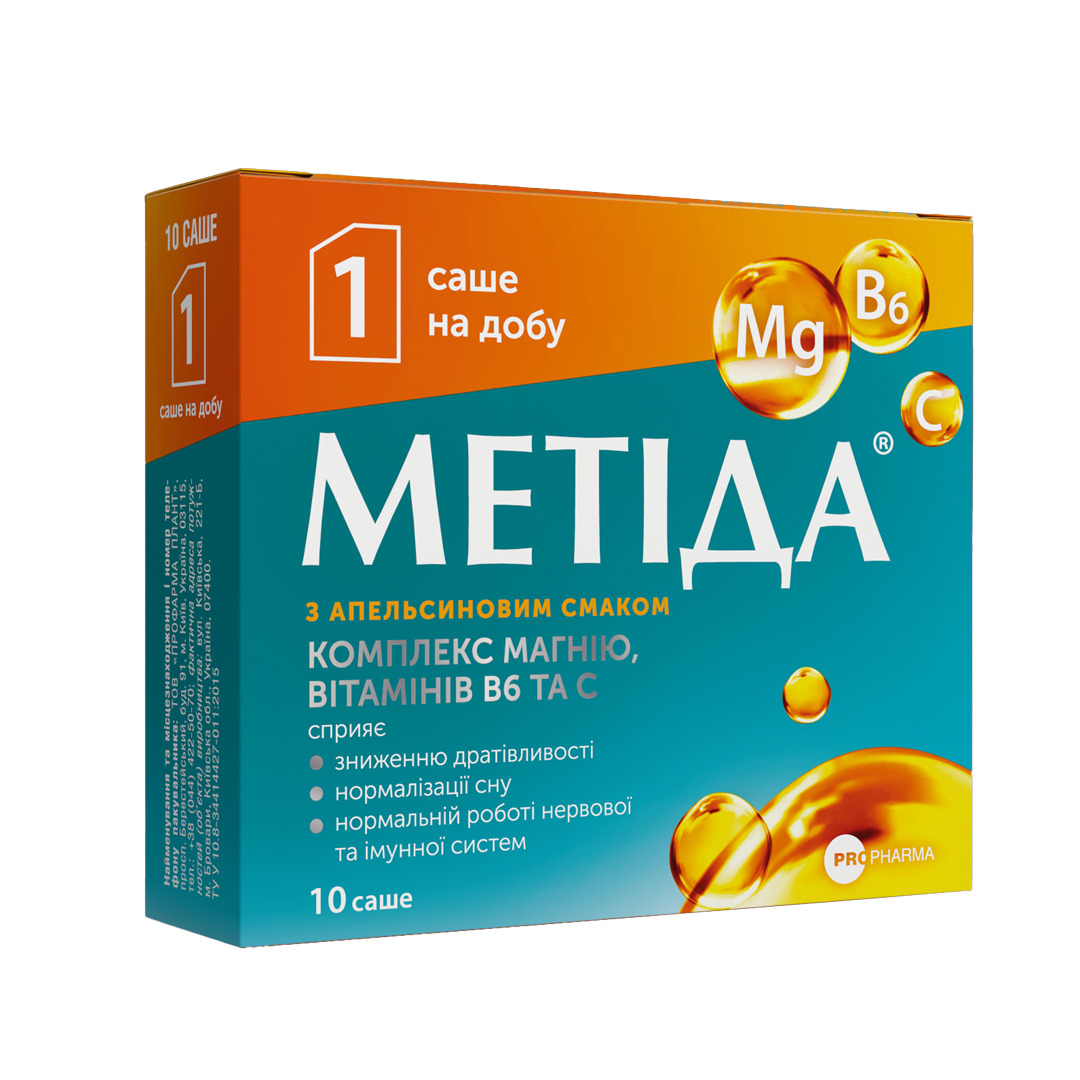 Metida with orange flavor